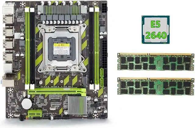 Main image of X79 Motherboard+E5 2640 CPU+2X8GB DDR3 1600Mhz REG ECC RAM Memory Set LGA 2011 M.2 NVME Motherboard