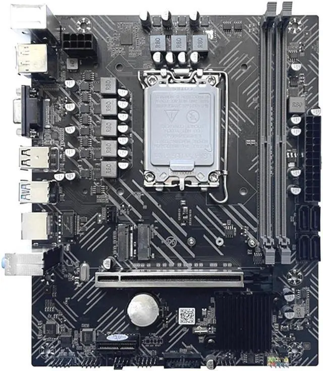 Main image of H610 Motherboard LGA1700 DDR4 PCIE 16X Gigabit LAN Support 2X32GB for G6900 G7400 I3 12100 I5 12500 12Th CPU