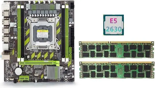 Main image of X79 Motherboard+E5 2630 CPU+2X8GB DDR3 1600Mhz REG ECC RAM Memory Set LGA 2011 M.2 NVME Motherboard