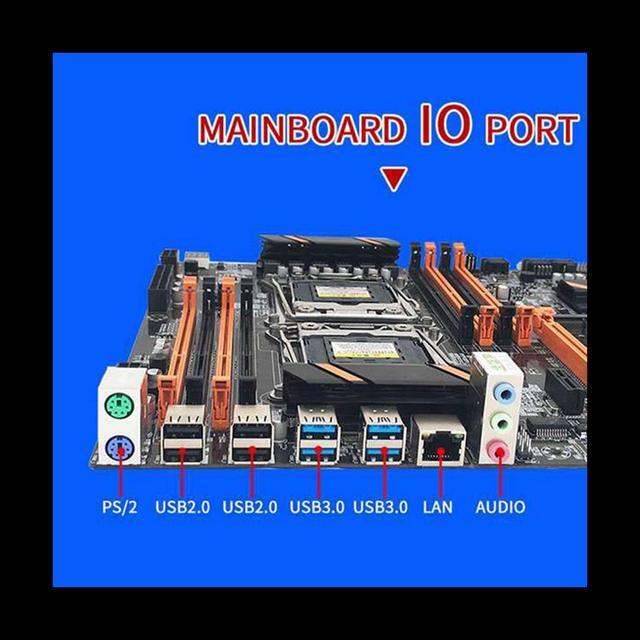 Alt view image 5 of 6 - X99 Dual CPU Motherboard LGA2011 Support DDR4 ECC Memory Motherboard+2XE5 2609 V3 CPU+Switch Cable+Thermal Grease