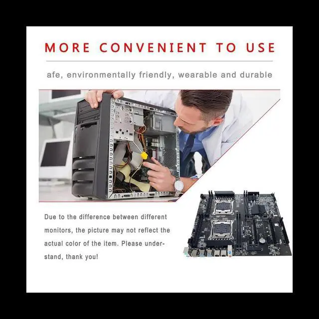 Main image of X99 Dual CPU ALEO Mining Motherboard+Switch Cable+Baffle LGA2011 V3/V4 8XDDR4 RAM Slot PCIE 16X 8XSATA3.0 Supports 5 GPU