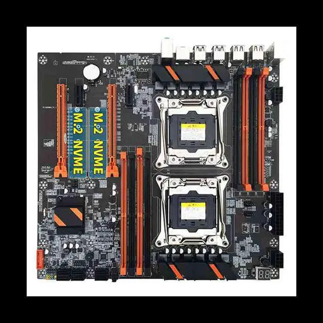 Alt view image 3 of 6 - X99 Dual CPU Motherboard LGA2011 Support DDR4 ECC Memory Motherboard with 2XE5 2609 V3 CPU+DDR4 4GB 2133Mhz RAM