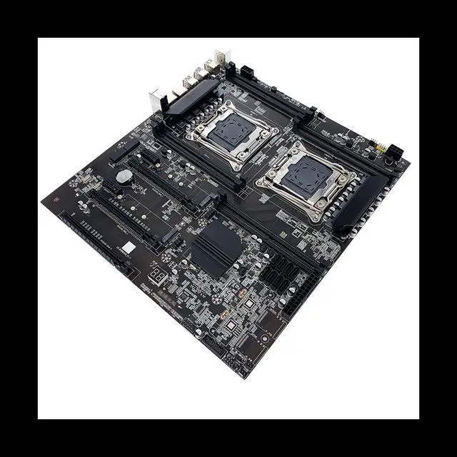 Alt view image 5 of 6 - X99 Dual CPU ALEO Mining Motherboard+Switch Cable+Baffle LGA2011 V3/V4 8XDDR4 RAM Slot PCIE 16X 8XSATA3.0 Supports 5 GPU