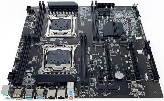 Alt view image 2 of 6 - X99 Dual-Socket Motherboard+2XE5-2620 V4 CPU+2XThermal Pad LGA2011-3 8XDDR4 ECC RAM Slot PCIE X16 Server PC Motherboard