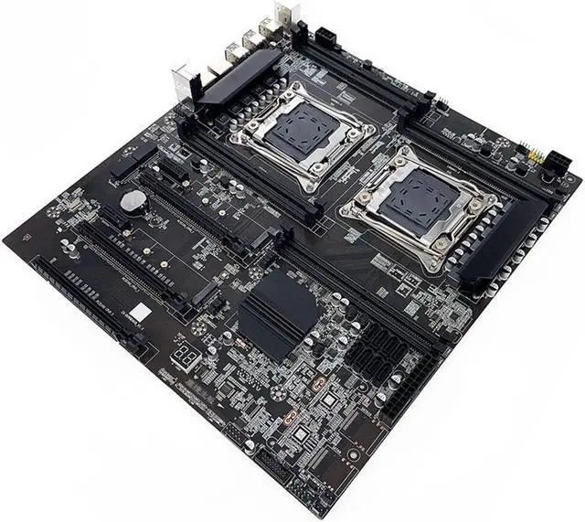 Alt view image 3 of 6 - X99 Dual-Socket Motherboard+2XE5-2620 V4 CPU+2XThermal Pad LGA2011-3 8XDDR4 ECC RAM Slot PCIE X16 Server PC Motherboard