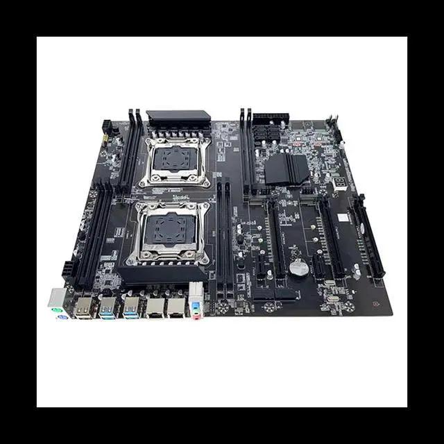 Alt view image 3 of 6 - X99 Dual-Socket Motherboard LGA2011-3 Dual CPU Support RECC DDR4 Memory Motherboard+2XDDR4 4GB 2666Mhz RAM+Switch Cable