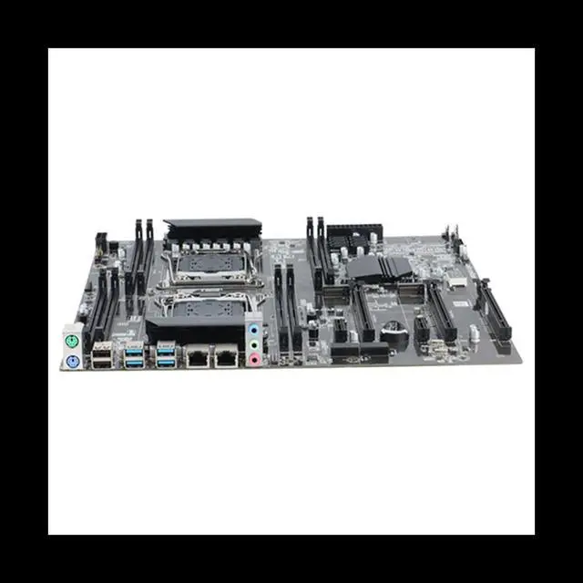 Alt view image 5 of 6 - X99 Dual-Socket Motherboard LGA2011-3 Dual CPU Support RECC DDR4 Memory Motherboard+2XDDR4 4GB 2666Mhz RAM+Switch Cable