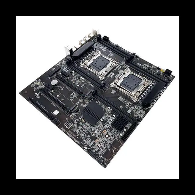 Alt view image 4 of 6 - X99 Dual-Socket Motherboard LGA2011-3 Dual CPU Support RECC DDR4 Memory Motherboard+2XDDR4 4GB 2666Mhz RAM+Switch Cable