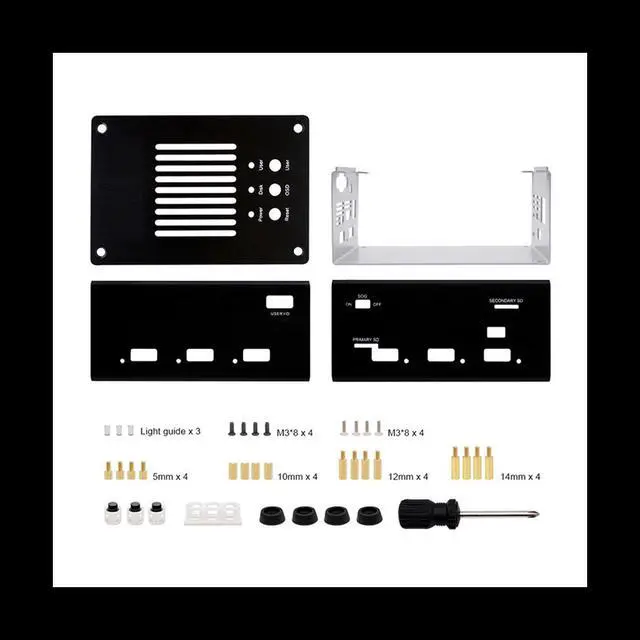 Alt view image 2 of 6 - For Mister FPGA 128MB Motherboard V2.9+USB Hub V2.1 with DIY Metal Case Kit for Terasic DE10-Nano Mister FPGA(Silver)