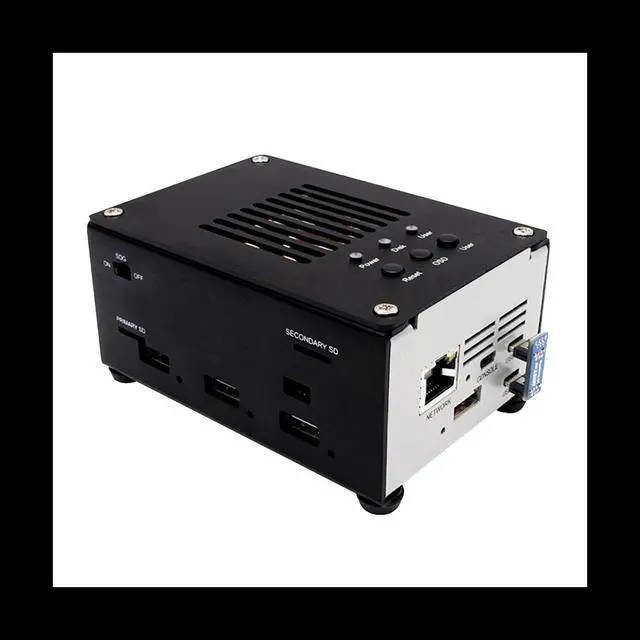 Alt view image 6 of 6 - For Mister FPGA 128MB Motherboard V2.9+USB Hub V2.1 with DIY Metal Case Kit for Terasic DE10-Nano Mister FPGA(Black)