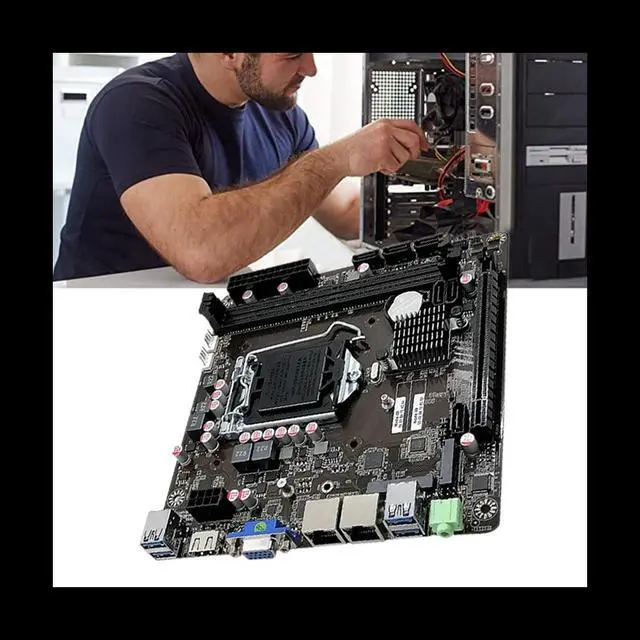 Alt view image 2 of 6 - B365 Industrial Control Motherboard LGA1151 2XDDR4 RAM Slot PCIE 16X SATA3.0 Supports NAS Hard Disk Array RAID 0/1/5/10