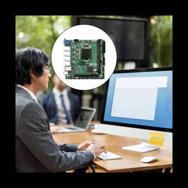 Alt view image 4 of 6 - M366 Industrial Control Motherboard B365 LGA1151 2XDDR4-DIMM Slot 6 Gigabit Network Interface PCIEX16 SATA Motherboard