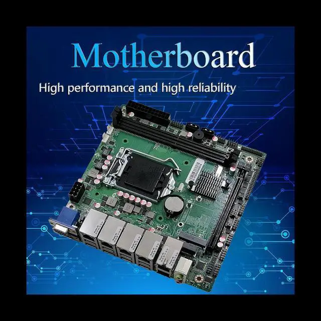 Alt view image 5 of 6 - M366 Industrial Control Motherboard B365 LGA1151 2XDDR4-DIMM Slot 6 Gigabit Network Interface PCIEX16 SATA Motherboard