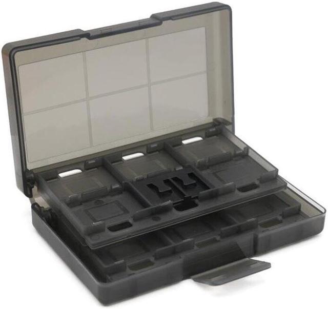 Plastic case storage with 24 slots for storage