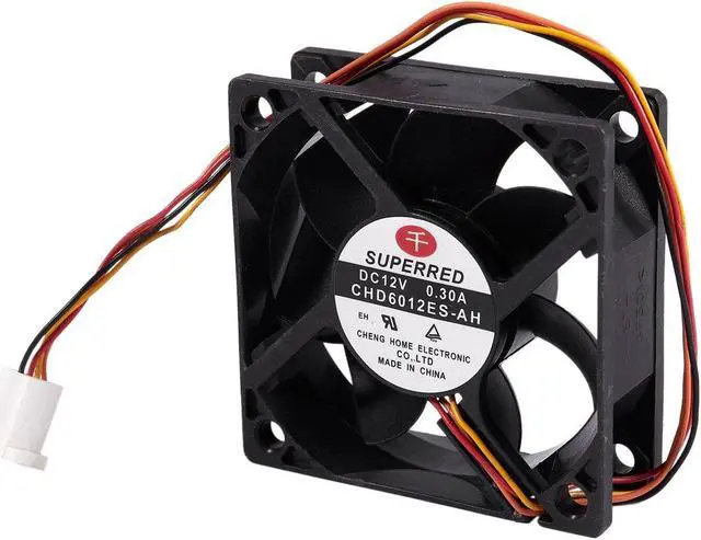 Alt view image 6 of 6 - DC 12V 0.3A 60mm 4 Pin Connecter PC Computer Case Fan CHD6012ES-AH