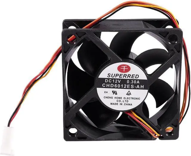 Alt view image 5 of 6 - DC 12V 0.3A 60mm 4 Pin Connecter PC Computer Case Fan CHD6012ES-AH