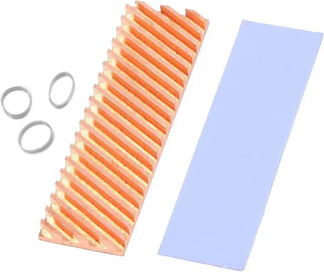 Main image of M.2 SSD NVMe Heat Sink M2 2280 Solid State Hard Disk Copper Heatsink Gasket with Thermal Silicone Pad PC Accessories