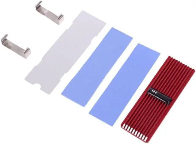Alt view image 5 of 6 - M2 Heatsink Heat Dissipation Radiator M.2 Cooling Heat Sink for NVME NGFF M.2 2280 SSD Hard Drive, Silver