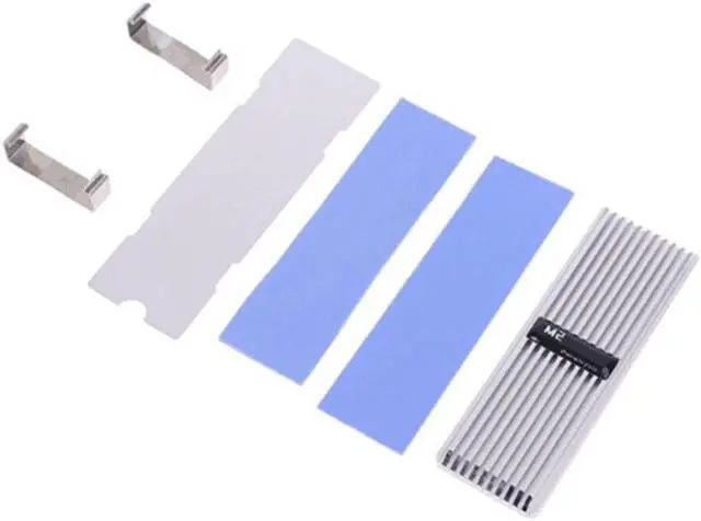Alt view image 4 of 6 - M2 Heatsink Heat Dissipation Radiator M.2 Cooling Heat Sink for NVME NGFF M.2 2280 SSD Hard Drive, Silver
