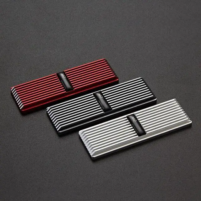 Alt view image 3 of 6 - M2 Heatsink Heat Dissipation Radiator M.2 Cooling Heat Sink for NVME NGFF M.2 2280 SSD Hard Drive, Silver