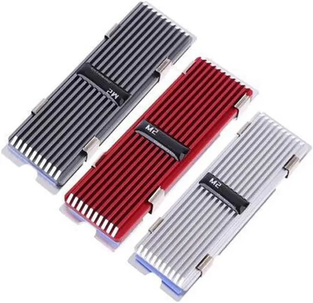 Alt view image 2 of 6 - M2 Heatsink Heat Dissipation Radiator M.2 Cooling Heat Sink for NVME NGFF M.2 2280 SSD Hard Drive, Silver