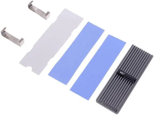 Alt view image 6 of 6 - M2 Heatsink Heat Dissipation Radiator M.2 Cooling Heat Sink for NVME NGFF M.2 2280 SSD Hard Drive, Silver