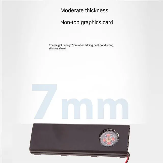 Alt view image 6 of 6 - M.2 SSD NVMe Heatsink M2 2280 Solid State Hard Disk Radiator M.2 NVME NGFF Aluminum Heat Sink Cooling Thermal Pad,Black