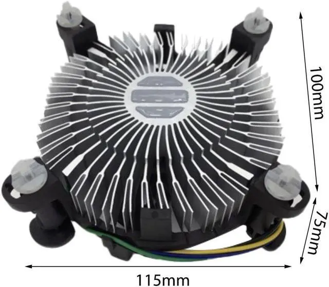 Alt view image 3 of 6 - 1PCS CPU Cooling Fan Radiator Heatsink CPU Cooler Hydraulic Bearing 2400 RPM for Intel LGA 775 1150 1155 1156 1151