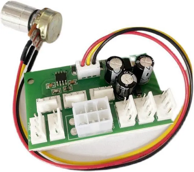 Alt view image 2 of 6 - 2Pcs Computer Case Miner Fan Speed Controller 8-Channel Fan Hub PWM High-Power Violent Fan Controller Fan Speed Governor
