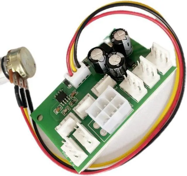 Alt view image 3 of 6 - 2Pcs Computer Case Miner Fan Speed Controller 8-Channel Fan Hub PWM High-Power Violent Fan Controller Fan Speed Governor