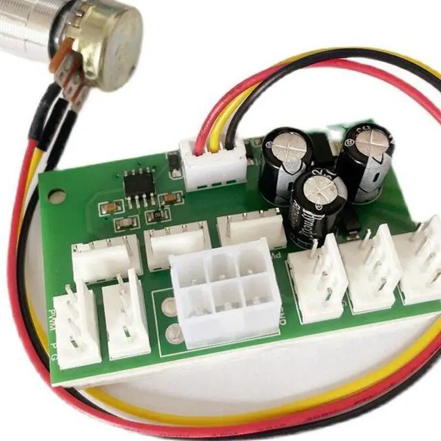 Alt view image 6 of 6 - 2Pcs Computer Case Miner Fan Speed Controller 8-Channel Fan Hub PWM High-Power Violent Fan Controller Fan Speed Governor