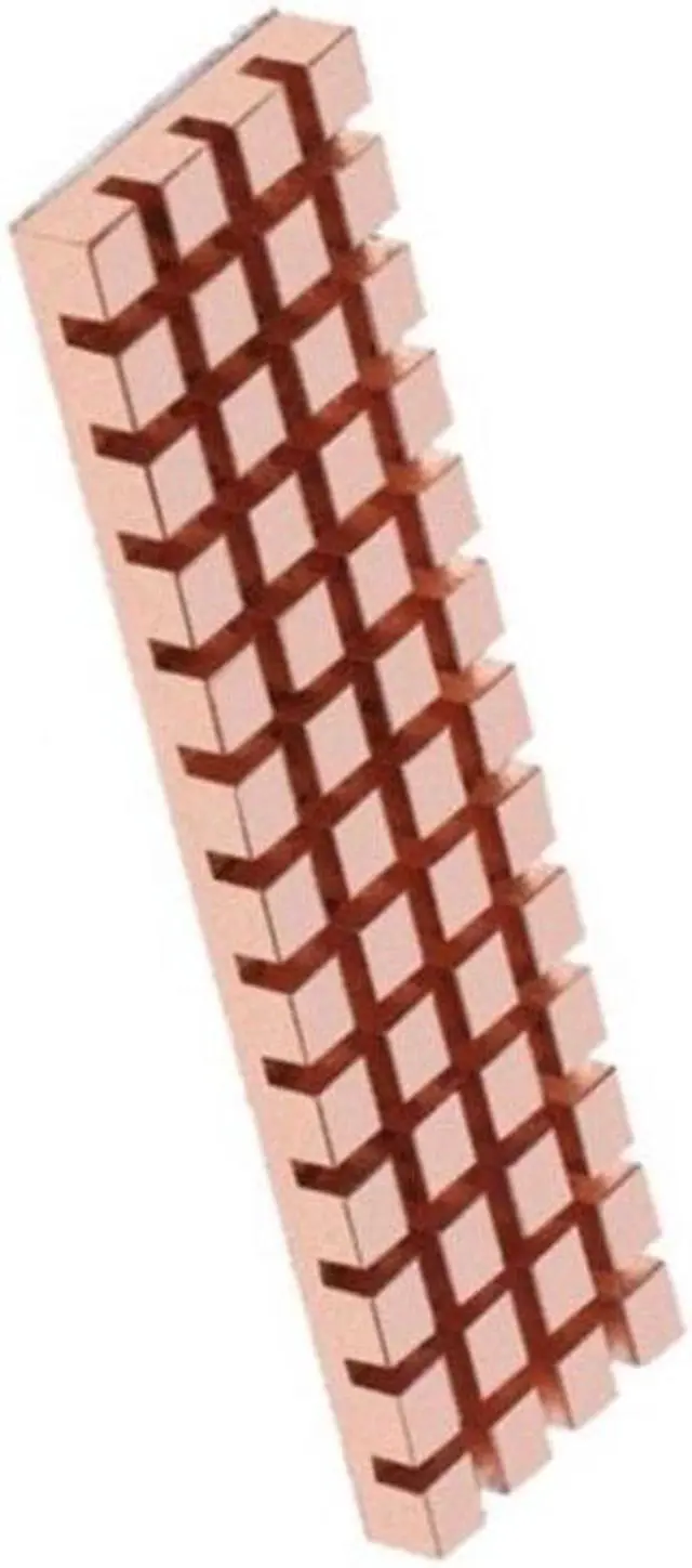 Alt view image 4 of 6 - PC Notebook SSD HeatSink for M.2 2280 PCI-E NVME with Thermal Pad Heatsink Kit Computer Cooler Copper Radiator Accessory