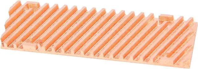 Alt view image 5 of 6 - Ultra Thin Pure Copper Heatsink Cooler Heat Sink SSD Thermal Pad for M.2 2280 PCI-E NVME SSD 70X20X4mm