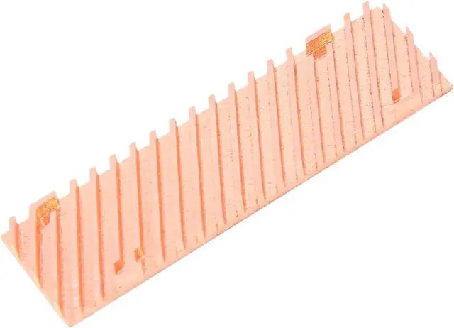 Alt view image 3 of 6 - Ultra Thin Pure Copper Heatsink Cooler Heat Sink SSD Thermal Pad for M.2 2280 PCI-E NVME SSD 70X20X4mm