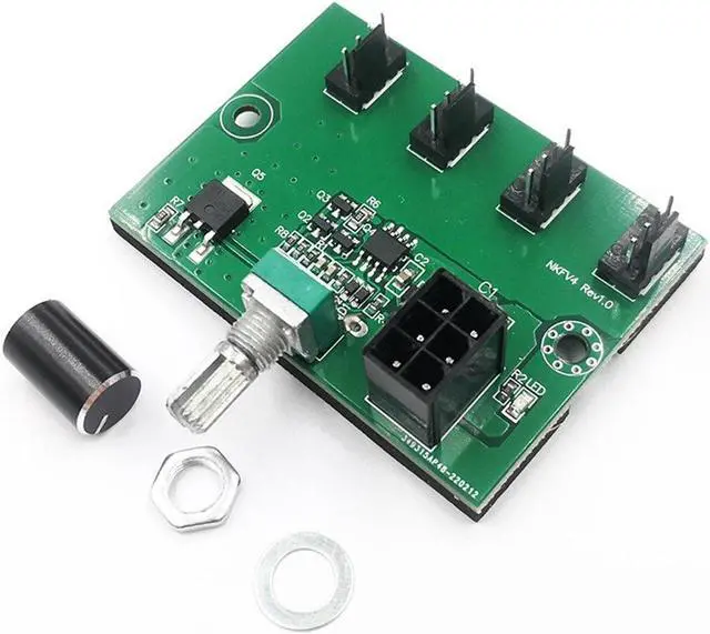 Alt view image 5 of 6 - Computer Case DC12V Miner Fan Speed Controller 4-Channel Fan Hub PWM High-Power Violent Fan Controller Governor