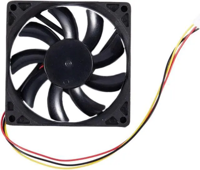Alt view image 5 of 6 - 12V 3 Pin CPU Fan Heatsink Cooler Heatsink Fan For PC 80x80x15mm