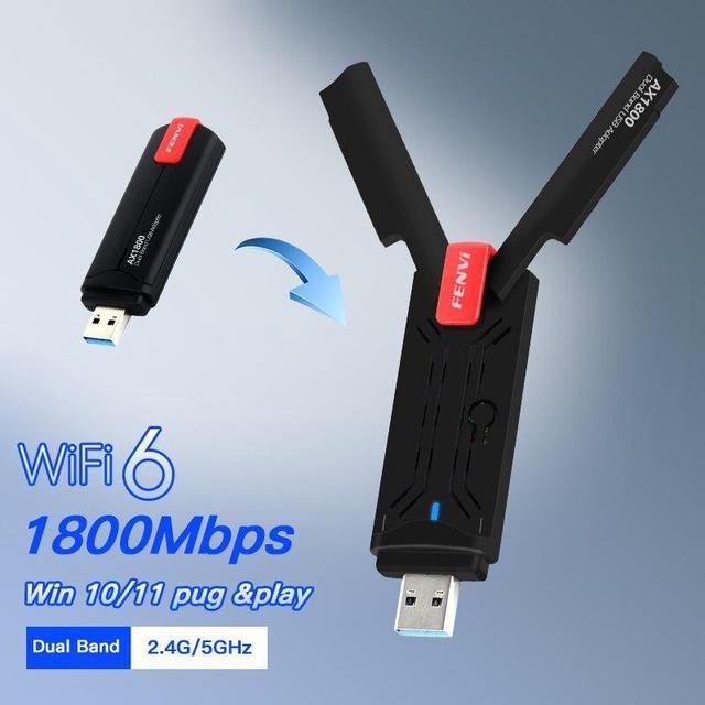 AX1800 USB3.0 WiFi 6 Network Adapter Dual Band Driver Free 802.11