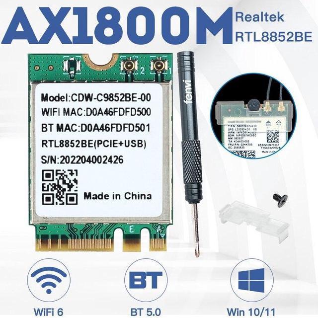 Adaptador USB 3.0 WIFI Dual Band 1300MBPS 802.11B/G/N + BT5.0 (RTL8822