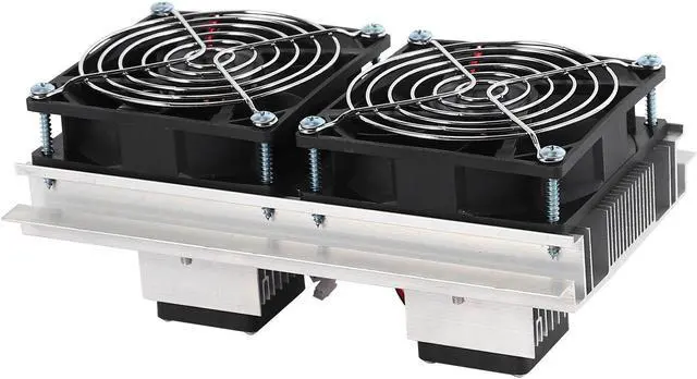 Alt view image 5 of 6 - 200 x 118 x 95mm 120W Thermoelectric Peltier Refrigeration Semiconductor Cooling System Kit Double Fan