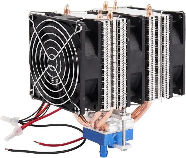 Alt view image 2 of 6 - 1 PC Thermoelectric Cooler Semiconductor Refrigeration Peltier Cooler Air Cooling Radiator Water Chiller Cooling System Device