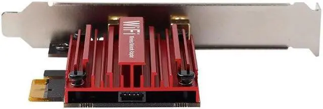 Alt view image 5 of 5 - M.2 To PCI Express Wifi Wireless Adapter Converter NGFF M.2 WiFi Bluetooth Card with 2x Antenna For I-ntel AX210 AX200 9260 8265