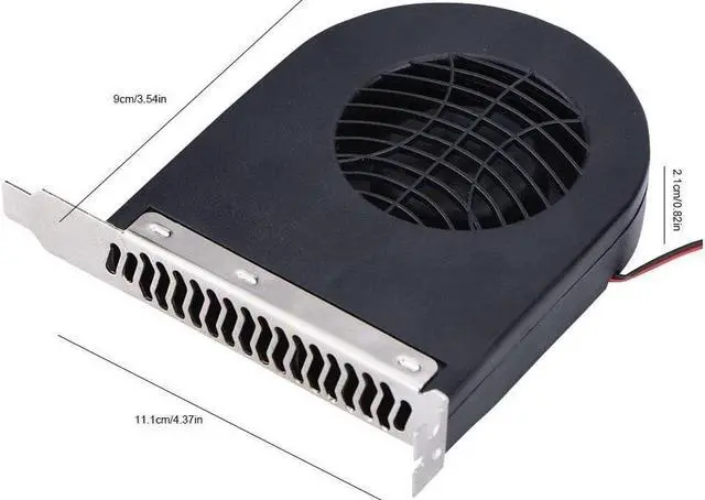 Alt view image 2 of 6 - Mini System PCI Slot Blower CPU Case DC Cooling Fan New Cooling Fans PCI for Computer