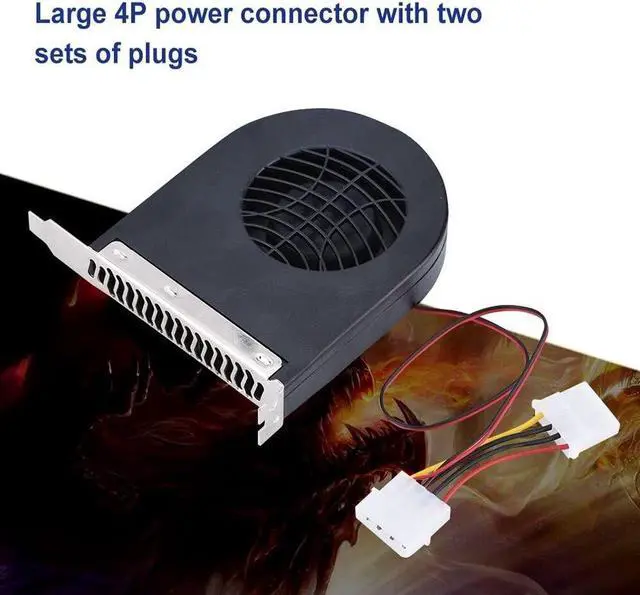 Alt view image 3 of 6 - Mini System PCI Slot Blower CPU Case DC Cooling Fan New Cooling Fans PCI for Computer