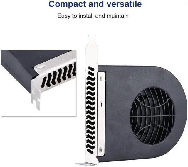 Alt view image 6 of 6 - Mini System PCI Slot Blower CPU Case DC Cooling Fan New Cooling Fans PCI for Computer
