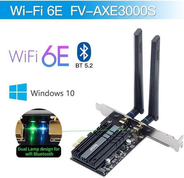 Main image of Wi-Fi 6E 5374Mbps AX210 Wireless PCIE Adapter Bluetooth 5.2 wifi Card 2.4G/5G/6G 802.11AX/AC Mu-MIMO Network Card For Desktop(PCE-AX200)