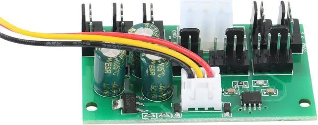 Alt view image 6 of 6 - 1Pcs Computer Case Miner Fan Speed Controller 8-Channel Fan Hub PWM High-Power Violent Fan Controller DC12V