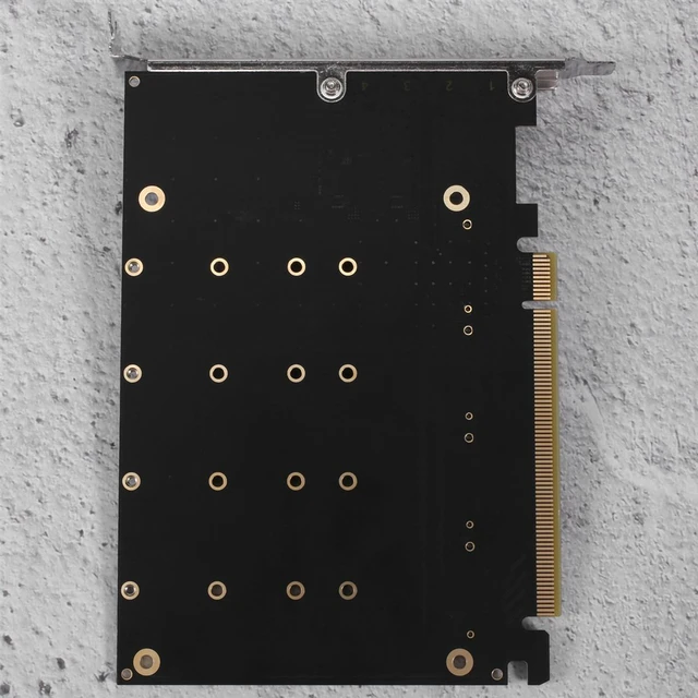 Main image of PCIE 4-Port M.2 NVEM SSD Expansion Card Computer Motherboard Solid State Drive Expansion Card
