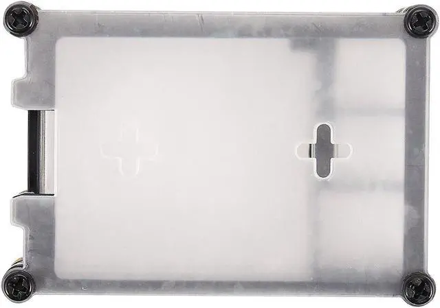Alt view image 6 of 6 - Acrylic Transparent / Clear & Black Case Cover for Raspberry-Pi 4 Model B, with Cooling Fan for Raspberry-Pi 4B
