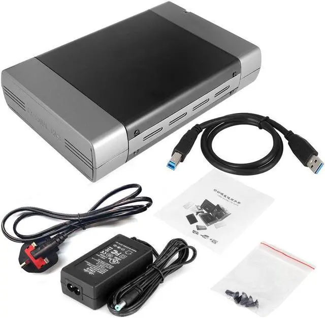 Alt view image 5 of 6 - 5.25inch External Hard Drive Case USB3.0/2.0 To SATA SSD HDD Hard Disk Box Support DVD 16 Speed 480Mbps Recording Hard Disk Case(USB 2.0 US Plug)