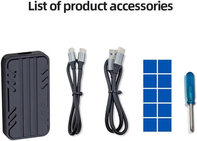 Alt view image 5 of 6 - M.2 NVMe Solid State Drive Gen2 10Gbps External Enclosure Dual Protocol SSD Enclosure Adapter SSD Hard Disk Box for SSD 2230